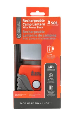 CLEARANCE SOL Rechargeable Camp Lantern W/ Powerbank -Sawyer Shop 0140 1308 2