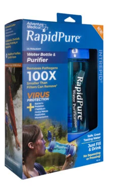 RapidPure Intrepid Water Filter Bottle & Purifier 750ml -Sawyer Shop 1060 0201 1