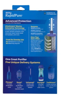 RapidPure Intrepid Water Filter Bottle & Purifier 750ml -Sawyer Shop 1060 0201 2