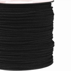 1.6mm (1/16th) Cordage Black 100ft Spool