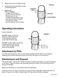 UST See-Me 1.0 Orange LED Waterproof Light -Sawyer Shop 20 51150 08 3