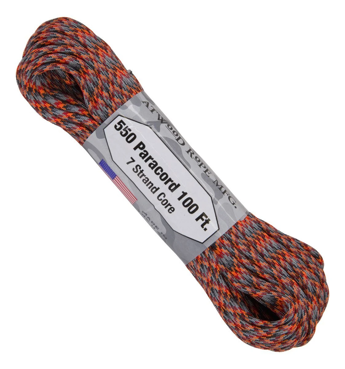 Paracord "Lava" 550 7 Strand (100ft) MADE IN USA 3 Paracord "Lava" 550 7 Strand (100ft) MADE IN USA