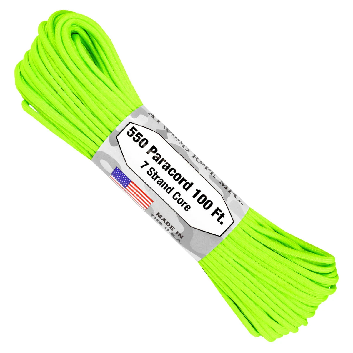 Paracord "Neon Green" 550 7 Strand (100ft) MADE IN USA 3 Paracord "Neon Green" 550 7 Strand (100ft) MADE IN USA