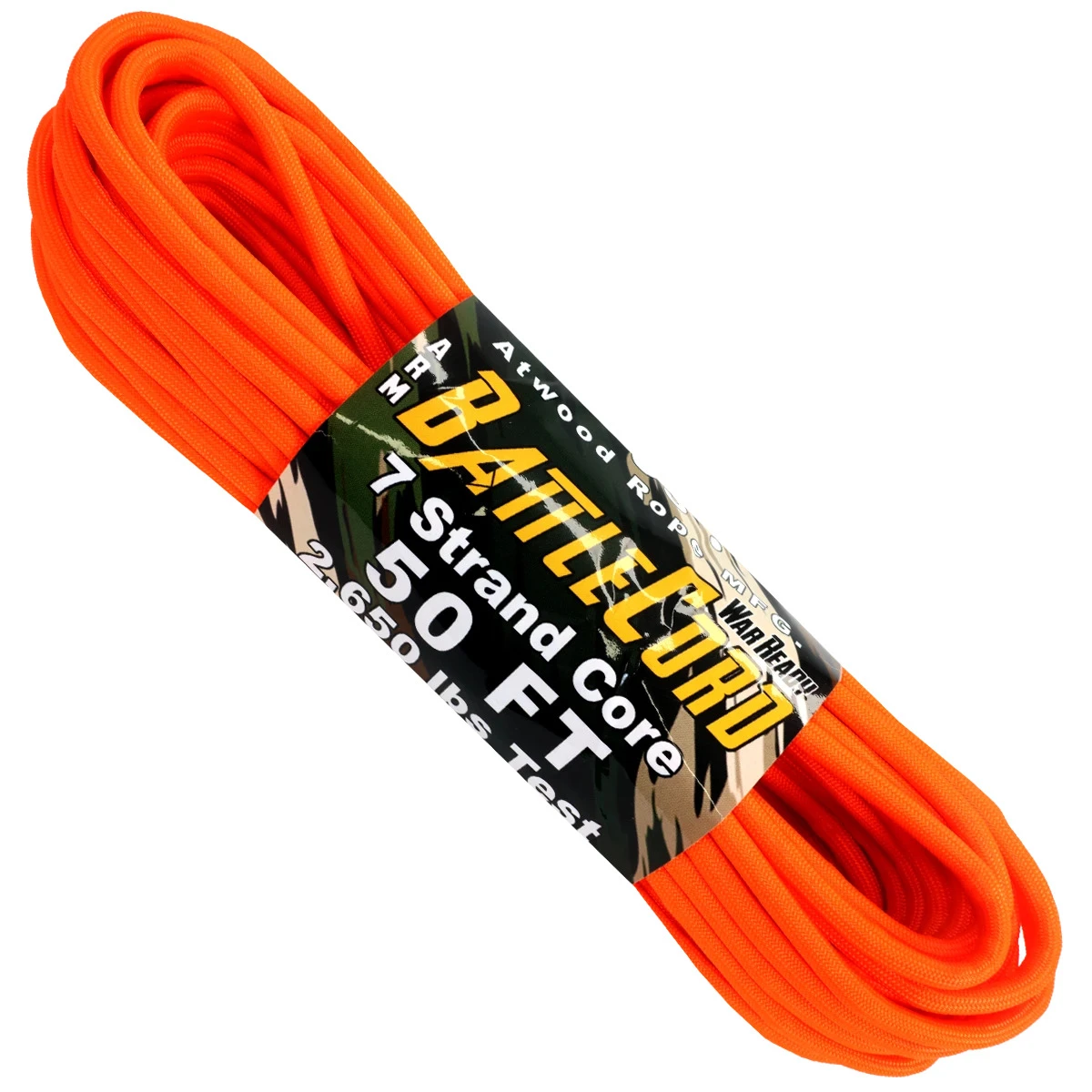 5.6mm 7 Strand Heavy Duty Battle Cord Paracord Safety Neon Orange 3 5.6mm 7 Strand Heavy Duty Battle Cord Paracord Safety Neon Orange