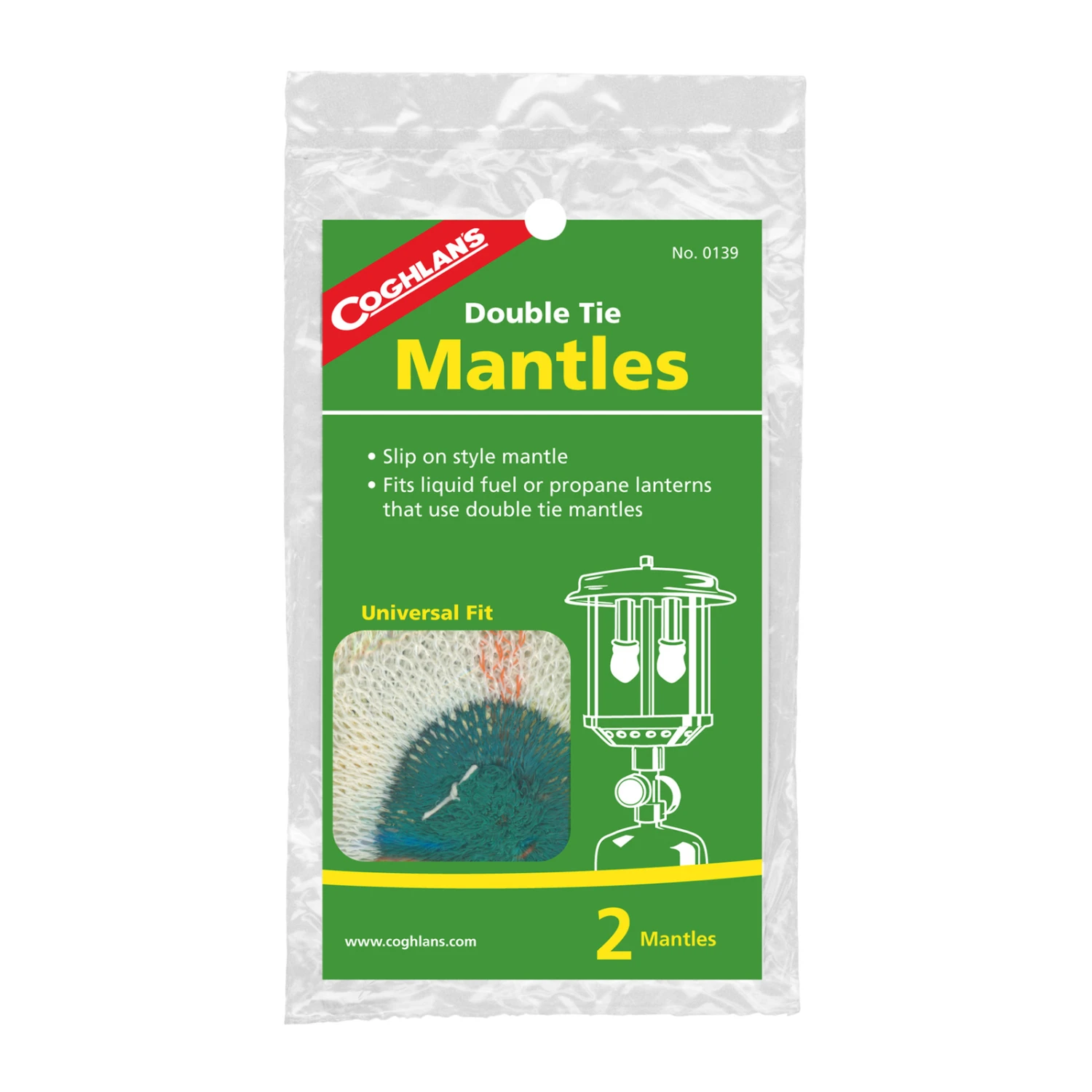 Coghlans Double Tie Mantles 2 Pack 3 Coghlans Double Tie Mantles 2 Pack