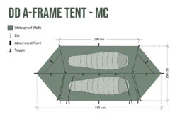 DD Hammocks A-Frame Tent (Multicam) 2 Person -Sawyer Shop DDA FrameTent MC 3