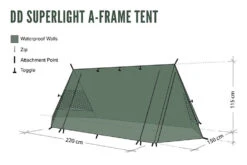 DD Hammocks SuperLight A-Frame Tent & Mesh Tent Combo 12 DD Hammocks SuperLight A-Frame Tent & Mesh Tent Combo -Sawyer Shop DDA FrameTentCombo 2