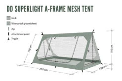 DD Hammocks SuperLight A-Frame Mesh Tent 12 DD Hammocks SuperLight A-Frame Mesh Tent -Sawyer Shop DDSLA FrameMeshTent 4