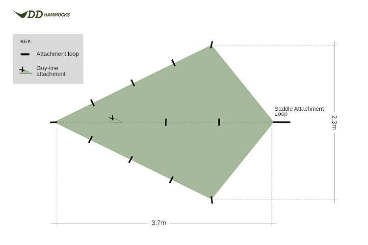 DD SuperLight Bikepacker Tarp & Groundsheet Combo 7 DD SuperLight Bikepacker Tarp & Groundsheet Combo - Image 5