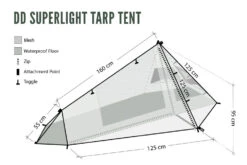 DD Superlight Tarp Tent (Olive Green) 1 Person -Sawyer Shop DDSuperLightTarpTent OG 2