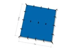 DD Recycled Tarp 3 (Teal Blue) -Sawyer Shop DDTarp3TealBlue 2