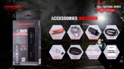 PowerTac E9R-G4 2550 Lumen Rechargeable Tactical Flashlight -Sawyer Shop E9R G4 1