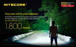 Nitecore EC23 1800 Lumen Flashlight -Sawyer Shop EC23 1