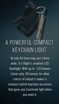 Olight I3E EOS AAA LED Keychain Torch 13 Olight I3E EOS AAA LED Keychain Torch -Sawyer Shop FOL i3E Bk 2