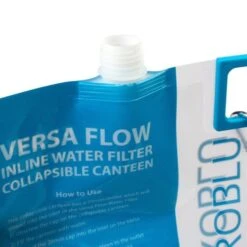 HydroBlu Versa Flow Collapsible Canteen Pouch 2L (64 Oz) -Sawyer Shop HB VF 04 2