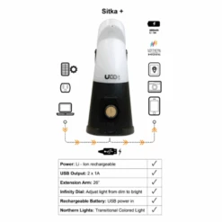 UCO Sitka+ LED Lantern | Rechargeable -Sawyer Shop ML SITKA LI 3
