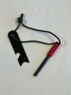UCO Survival Fire Striker Ferro Rod Red