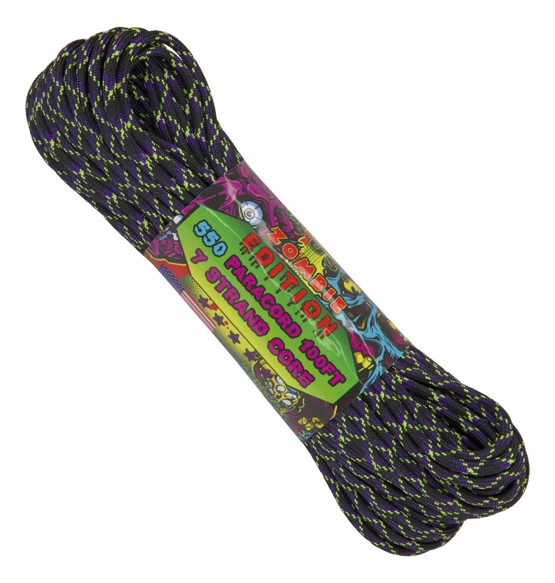 Paracord "Zombie Undead" 550 7 Strand (100ft) MADE IN USA 3 Paracord "Zombie Undead" 550 7 Strand (100ft) MADE IN USA