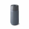 Black+Blum Glass Travel Cup With Silicone Sleeve 340ml [Colour: Slate]