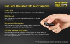 Nitecore Tube V2.0 USB Rechargeable 55 Lumens Green -Sawyer Shop TUBEGREEN 3