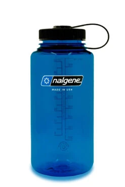 Blue With Black Nalgene Wide Mouth Water Bottle 1 Litre